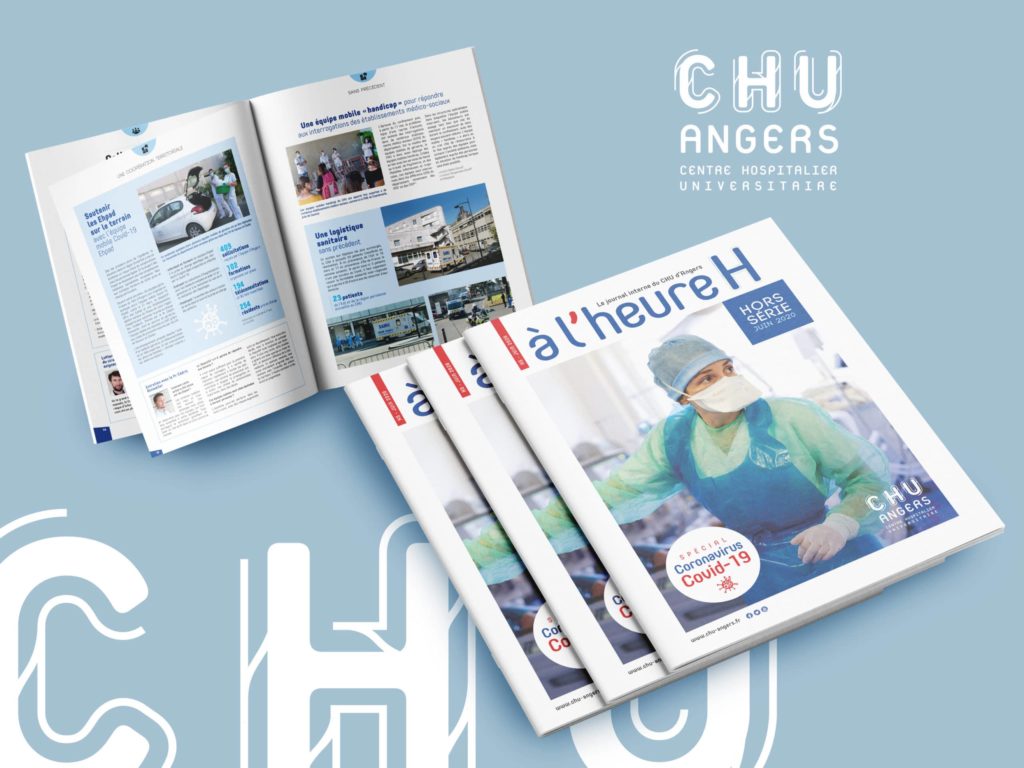 magazine interne CHU Angers par notre agence de communication santé 