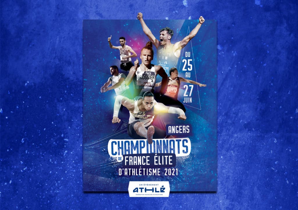 Affiche championnats de France Elite d'athlétisme 2021